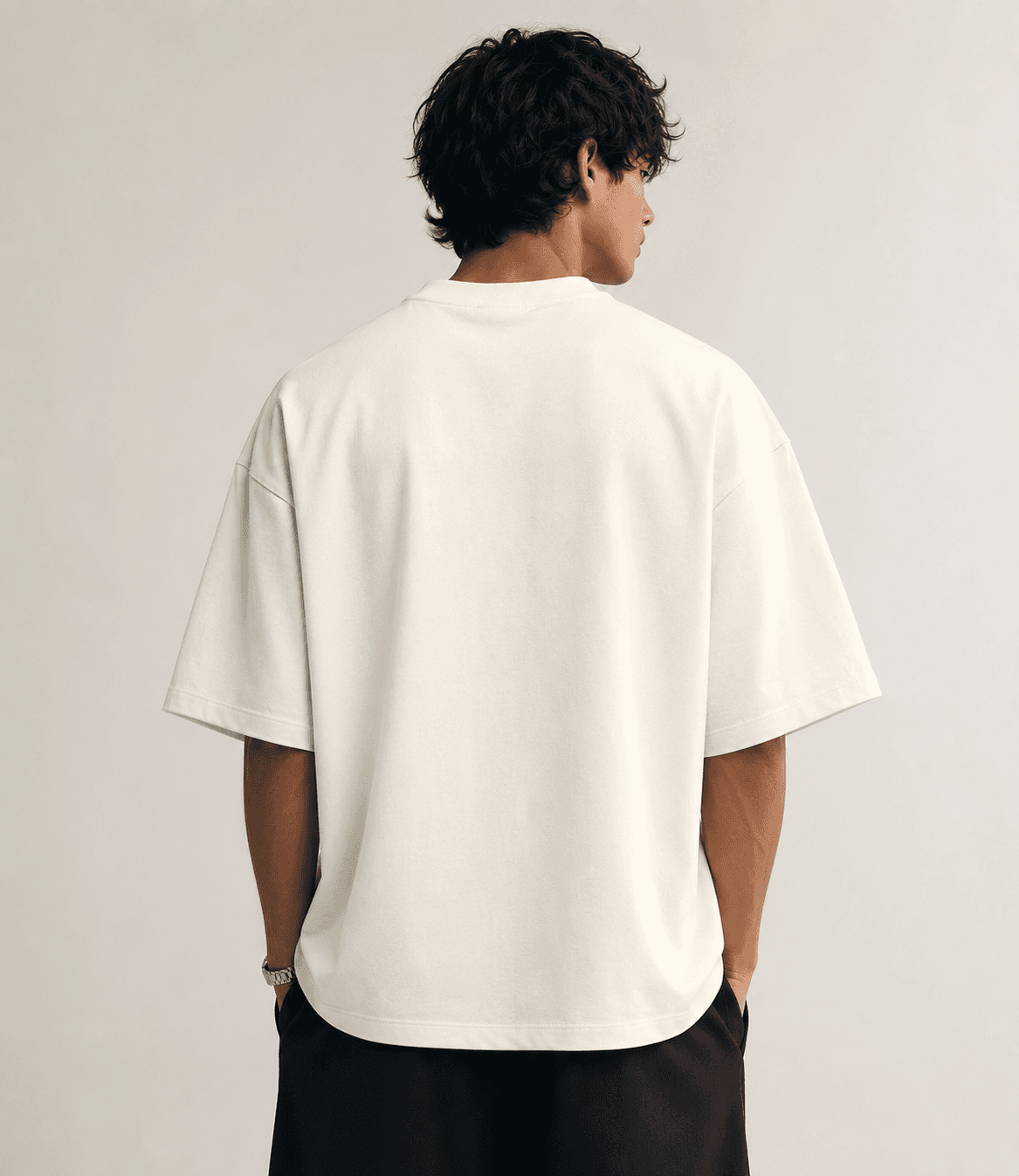 DELUZN 404: Message Not Delivered Oversized T-Shirt – Off White - view 2
