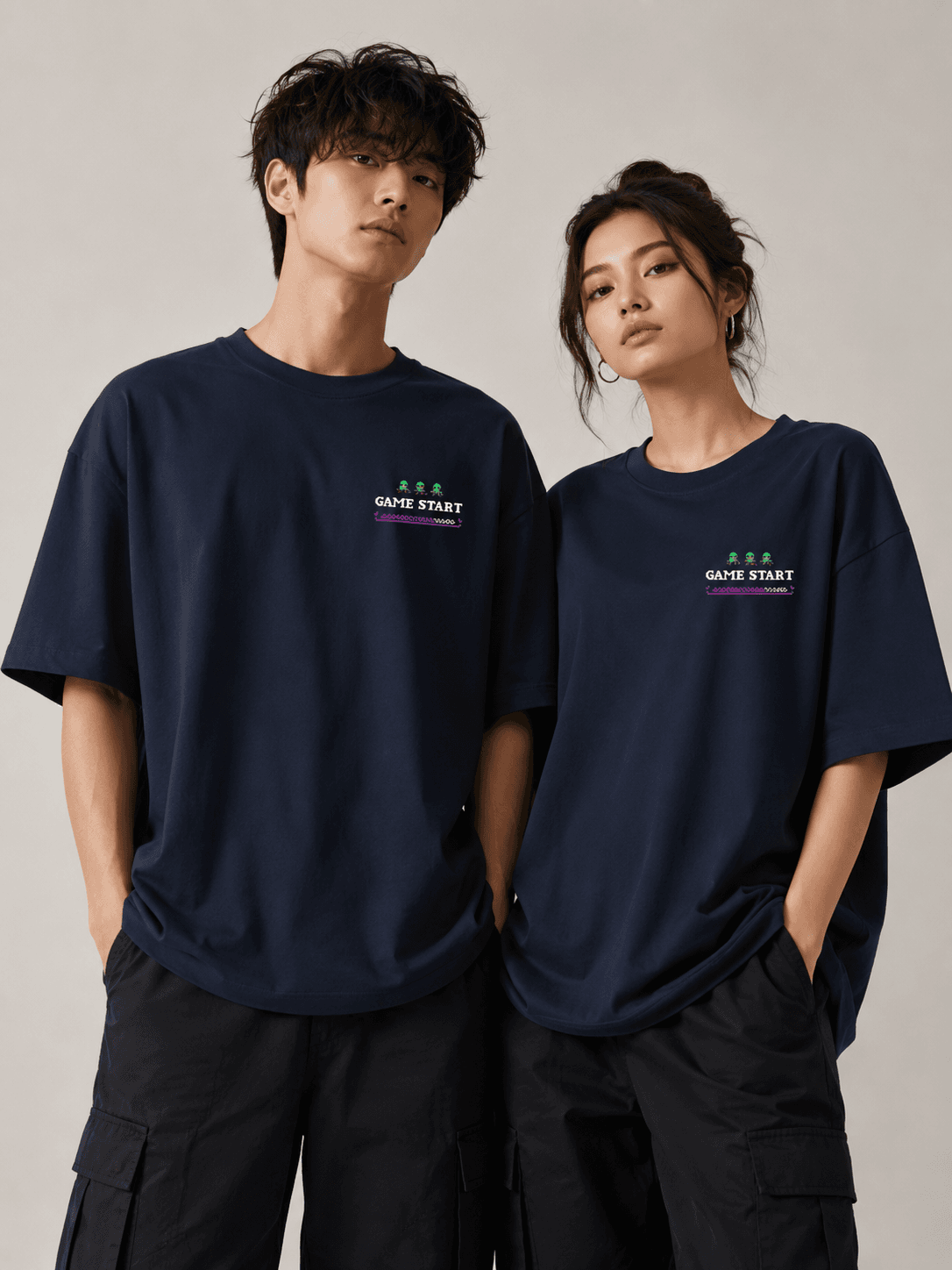 DELUZN Bit Wars Unisex Oversized Graphic T-Shirt - view 3