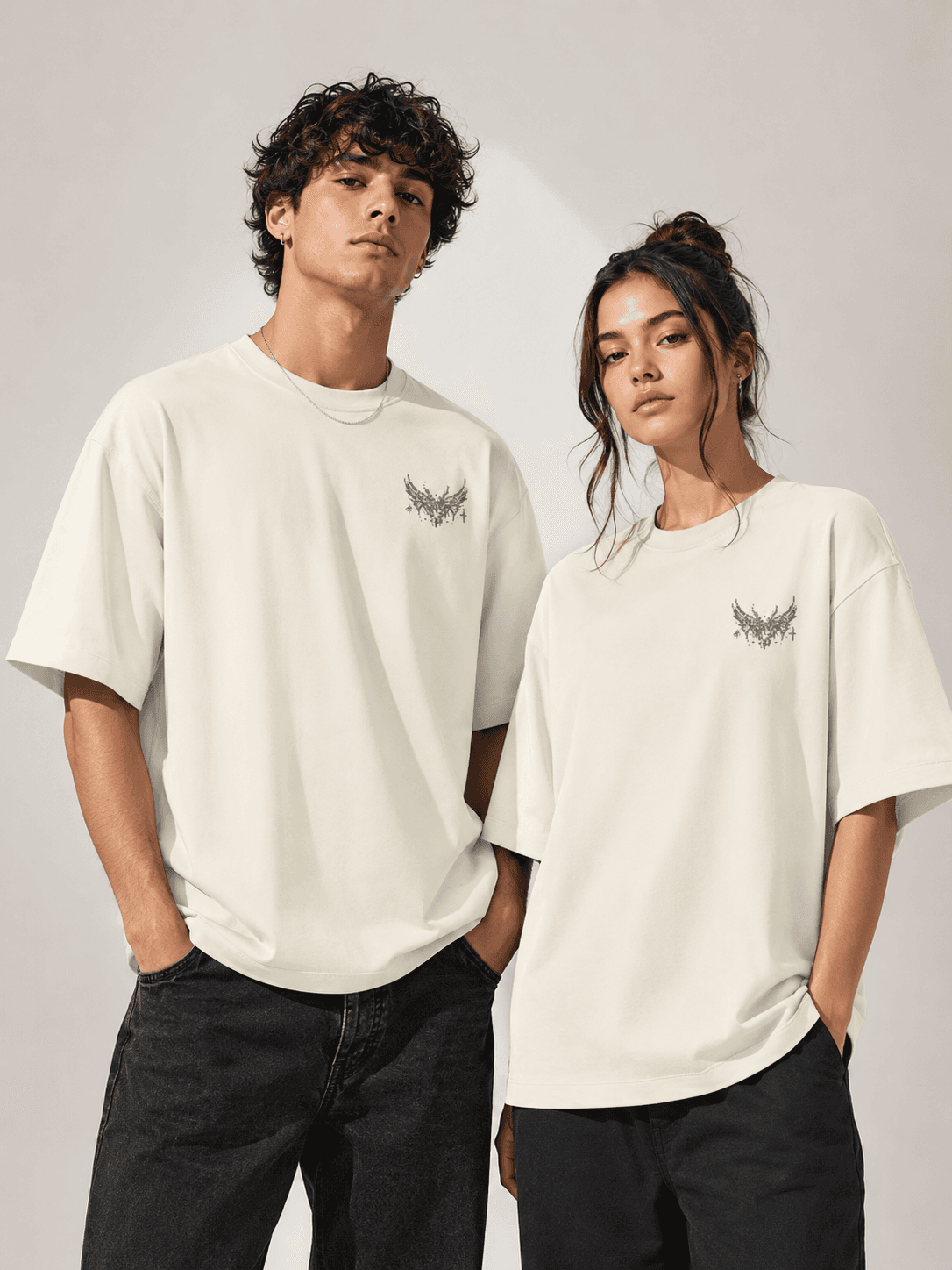DELUZN Beyond Ordinary Unisex Oversized Graphic T-Shirt - view 3