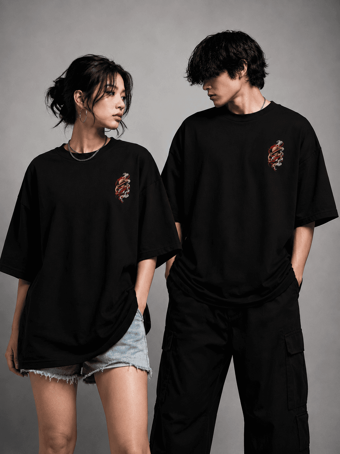 DELUZN Luffy Red Fury Unisex Oversized Tee - view 2